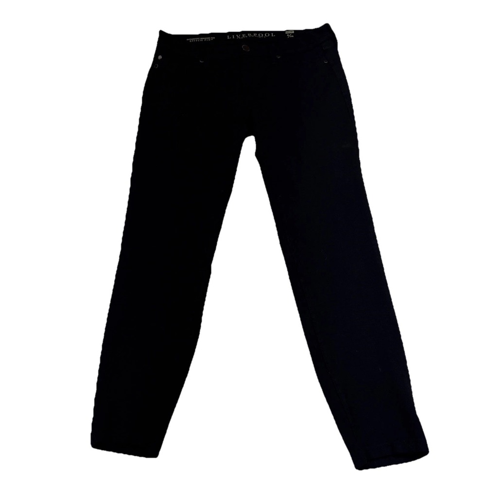 Liverpool Jeans-black , Sz 6 Short, Straight Leg